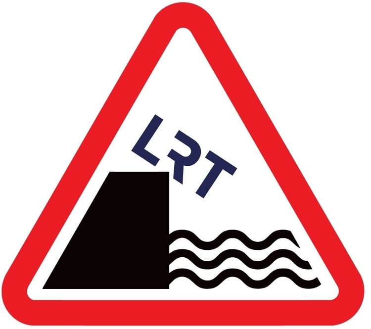 LRT warning sign